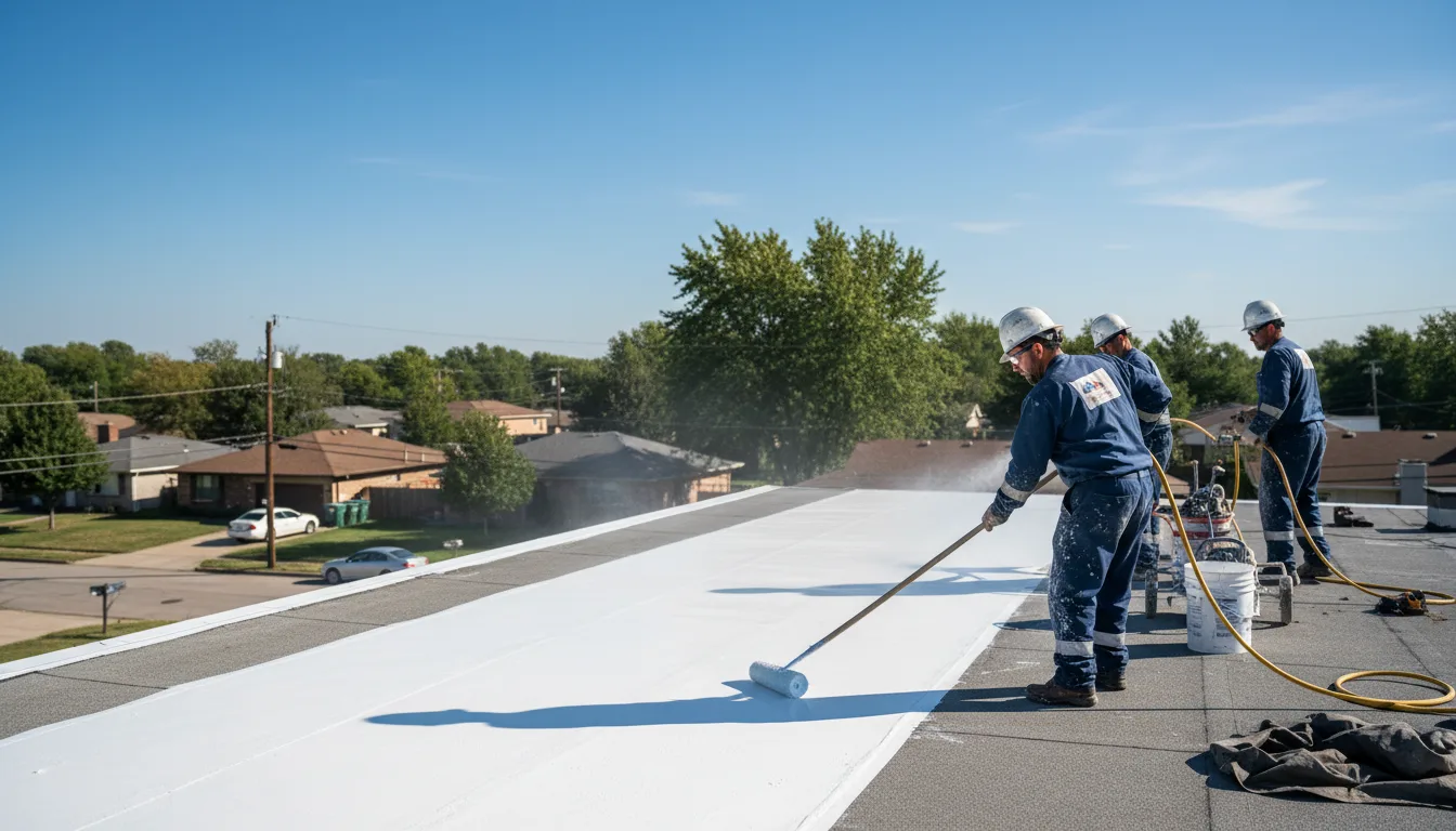 Commercial roof coating in New London, CT near me